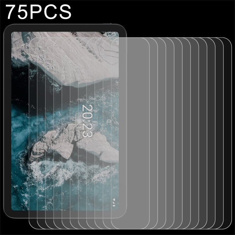 75 PCS 9H 2.5D Explosion-proof Tempered Tablet Glass Film, For readboy C18 (75 PCS ), For Nokia T20 (75 PCS)