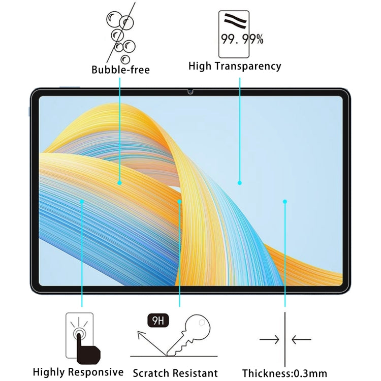 For Honor Pad 10 / Pad V8 Pro / Pad 9 25pcs 9H 2.5D Explosion-proof Tempered Tablet Glass Film, For Honor Pad 10 / Pad V8 Pro / Pad 9 (25 PCS)