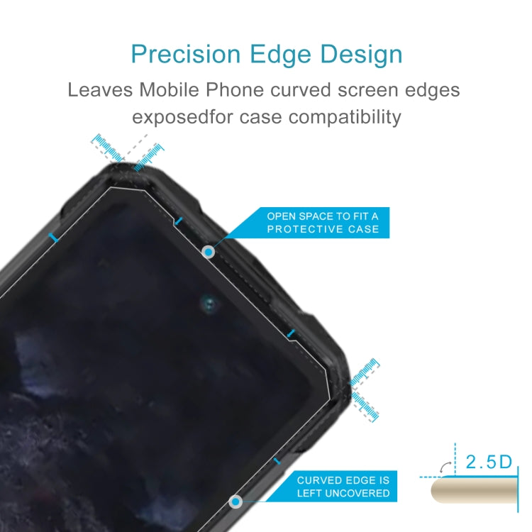 50pcs 0.26mm 9H 2.5D Tempered Glass Film, For Hotwav Cyber X Pro, For Hotwav Note 12