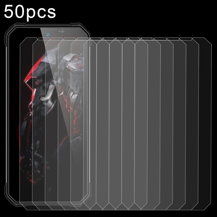 50pcs 0.26mm 9H 2.5D Tempered Glass Film, For Oukitel WP100 Titan, For Oukitel WP55 Pro, For Oukitel K13 Pro, For Oukitel WP26 (50pcs)