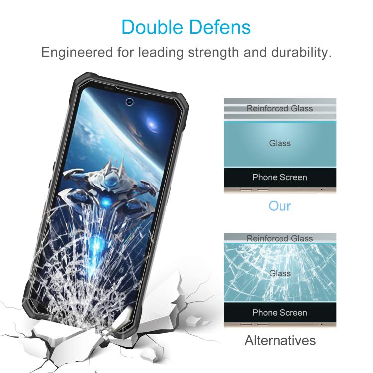 50pcs 0.26mm 9H 2.5D Tempered Glass Film, For Oukitel WP100 Titan, For Oukitel WP55 Pro, For Oukitel K13 Pro, For Oukitel WP26 (50pcs)