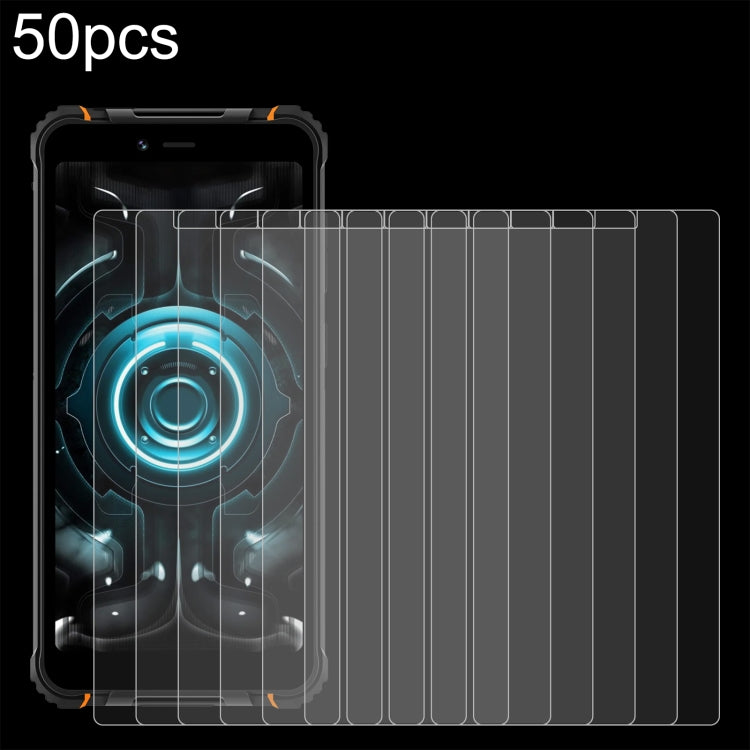 50pcs 0.26mm 9H 2.5D Tempered Glass Film, For HOTWAV Cyber 15, For HOTWAV Note 13, For HOTWAV T7, For HOTWAV Note 13 Pro, For HOTWAV W10 Pro, For HOTWAV W10, For HOTWAV T5 Max