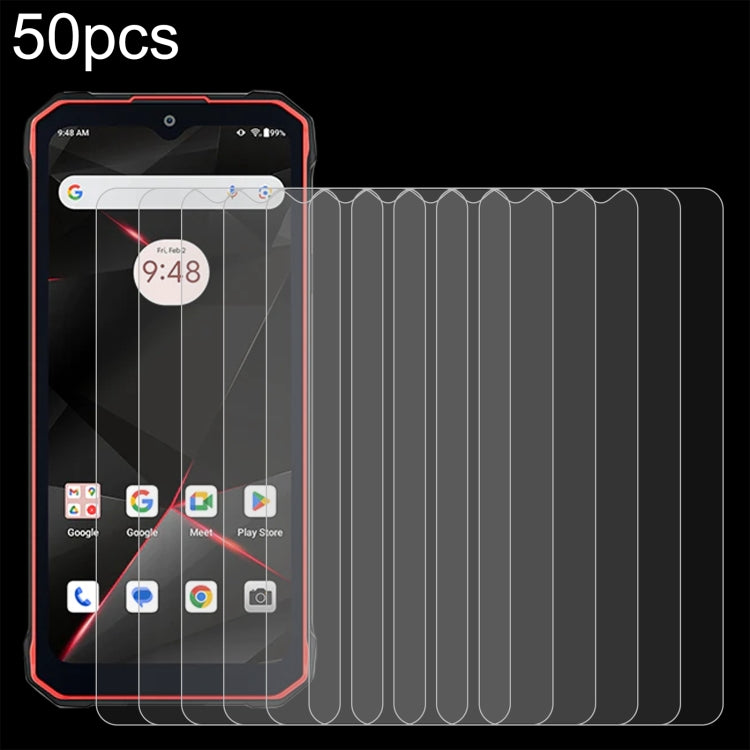 50pcs 0.26mm 9H 2.5D Tempered Glass Film, For HOTWAV Cyber 15, For HOTWAV Note 13, For HOTWAV T7, For HOTWAV Note 13 Pro, For HOTWAV W10 Pro, For HOTWAV W10, For HOTWAV T5 Max
