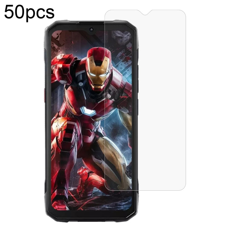 50pcs 0.26mm 9H 2.5D Tempered Glass Film, For HOTWAV Cyber 15, For HOTWAV Note 13, For HOTWAV T7, For HOTWAV Note 13 Pro, For HOTWAV W10 Pro, For HOTWAV W10, For HOTWAV T5 Max
