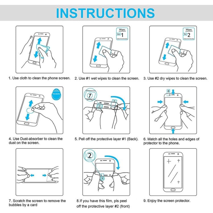 25pcs 9H 0.3mm Explosion-proof Tempered Glass Film, For ZTE Axon Pad