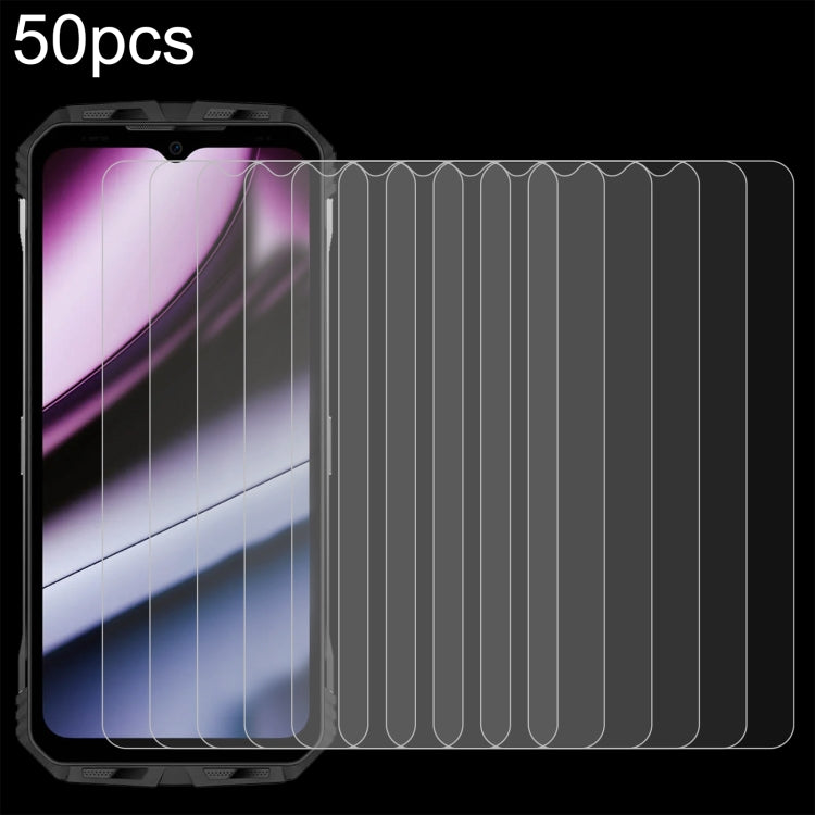 50pcs 0.26mm 9H 2.5D Tempered Glass Film, For DOOGEE Note 59 Pro / Note 59, For DOOGEE Fire 6 Max, For DOOGEE S119, For DOOGEE V31GT, For DOOGEE S110
