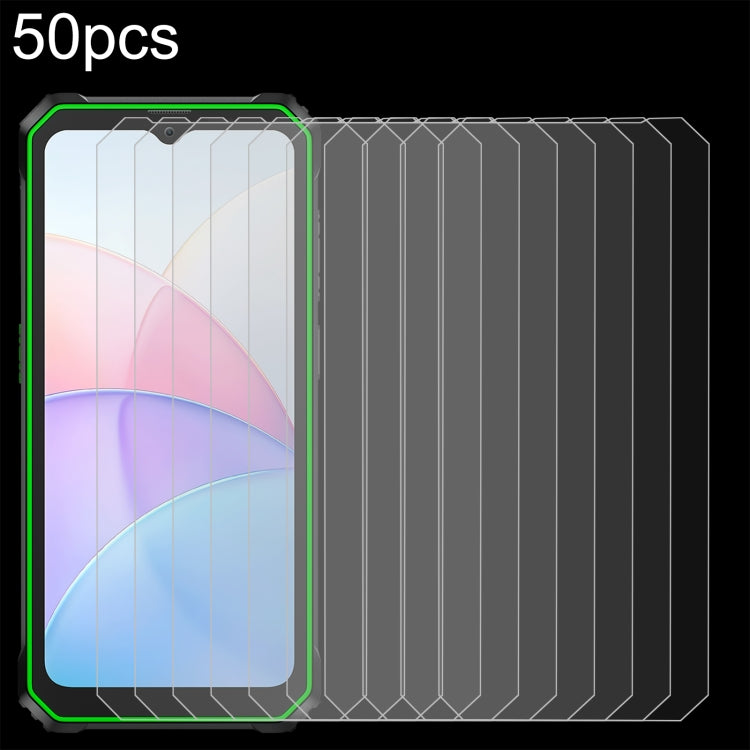 50pcs 0.26mm 9H 2.5D Tempered Glass Film, For Blackview BV6200 Plus / BV6200 Pro, For Blackview BV6200