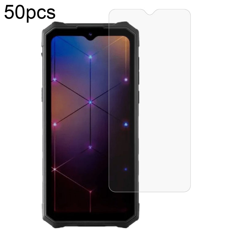 50pcs 0.26mm 9H 2.5D Tempered Glass Film, For HOTWAV Hyper 7, For HOTWAV Cyber 13, For HOTWAV T7 Pro