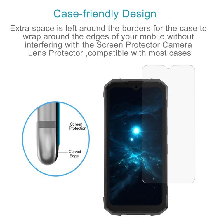 50pcs 0.26mm 9H 2.5D Tempered Glass Film, For HOTWAV Hyper 7, For HOTWAV Cyber 13, For HOTWAV T7 Pro