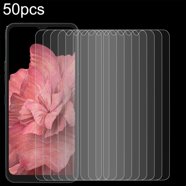 50pcs 0.26mm 9H 2.5D Tempered Glass Film
