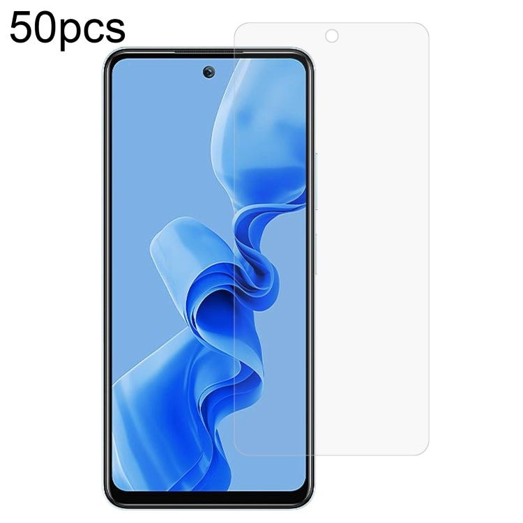 50pcs 0.26mm 9H 2.5D Tempered Glass Film