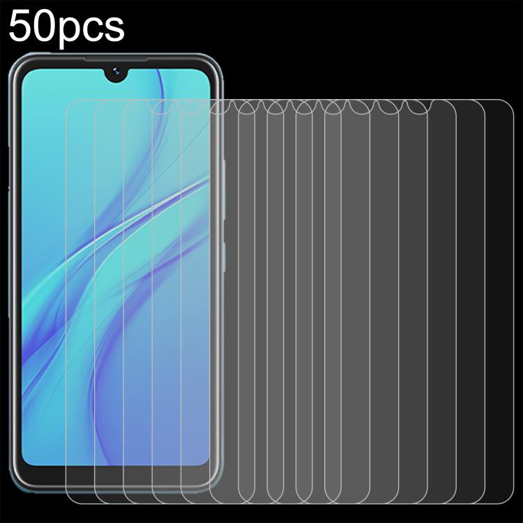 50pcs 0.26mm 9H 2.5D Tempered Glass Film