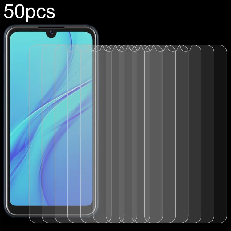 50pcs 0.26mm 9H 2.5D Tempered Glass Film