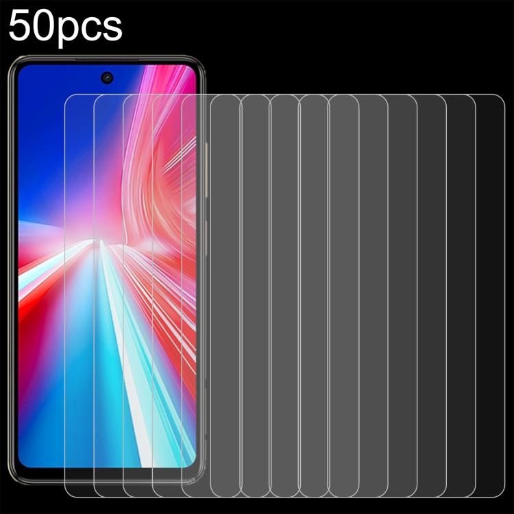 50pcs 0.26mm 9H 2.5D Tempered Glass Film