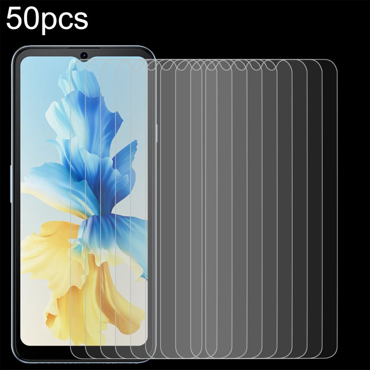 50pcs 0.26mm 9H 2.5D Tempered Glass Film