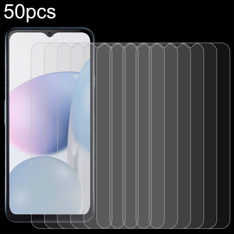50pcs 0.26mm 9H 2.5D Tempered Glass Film