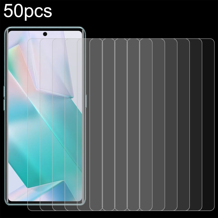 50pcs 0.26mm 9H 2.5D Tempered Glass Film
