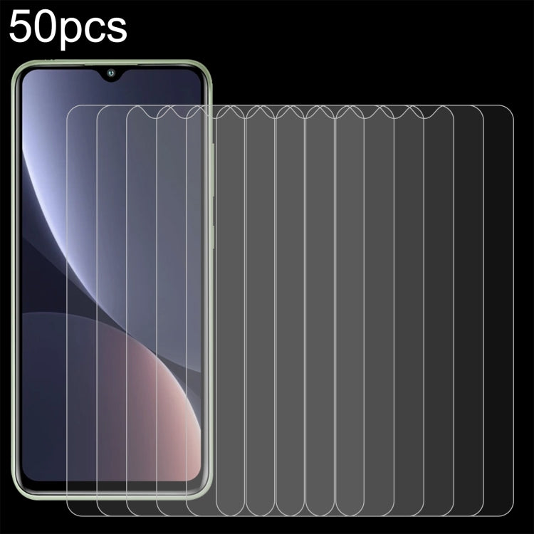 50pcs 0.26mm 9H 2.5D Tempered Glass Film