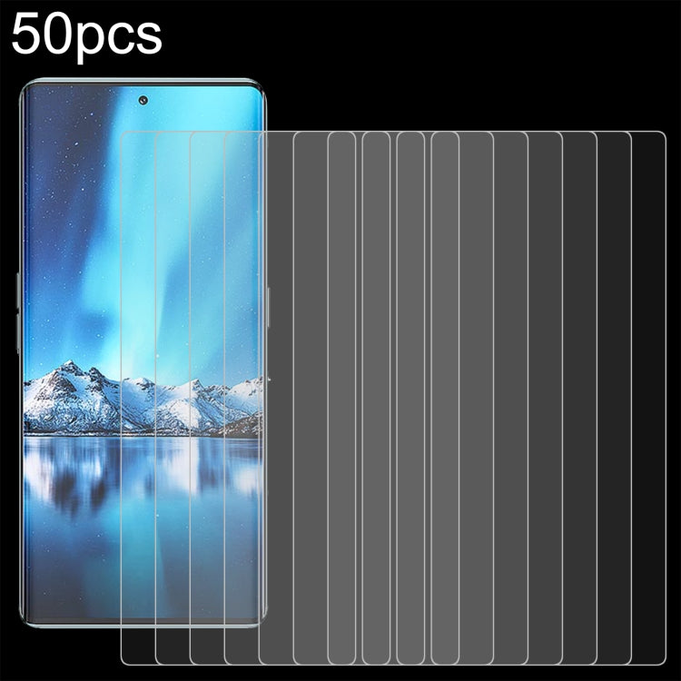 50pcs 0.26mm 9H 2.5D Tempered Glass Film
