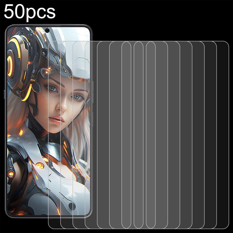 50pcs 0.26mm 9H 2.5D Tempered Glass Film