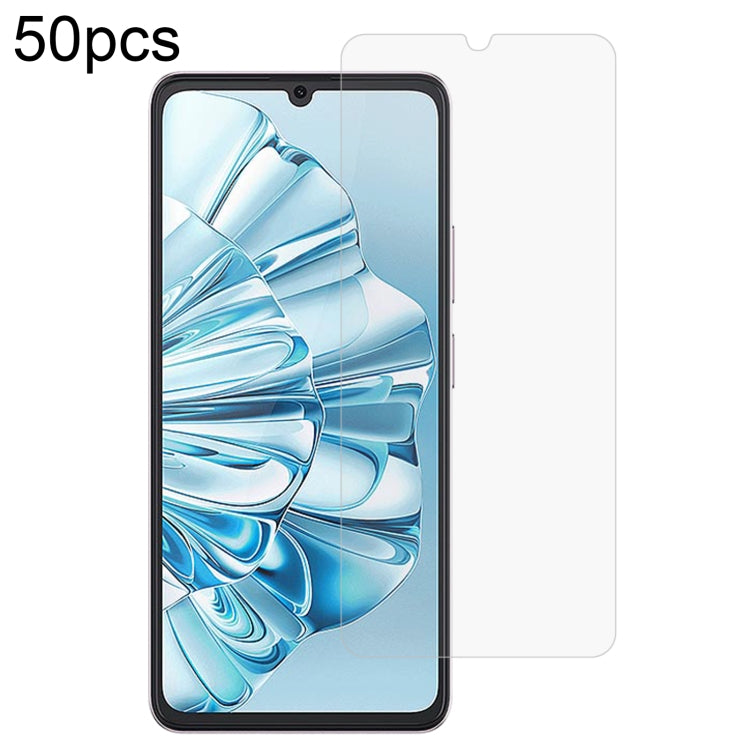 50pcs 0.26mm 9H 2.5D Tempered Glass Film