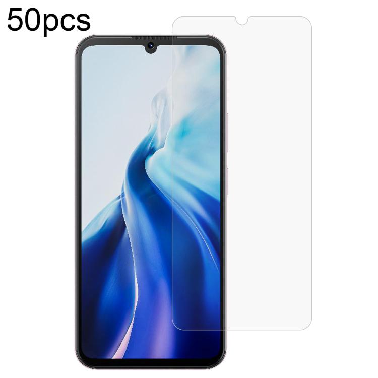 50pcs 0.26mm 9H 2.5D Tempered Glass Film