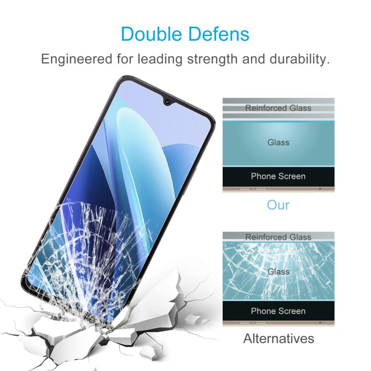 50pcs 0.26mm 9H 2.5D Tempered Glass Film