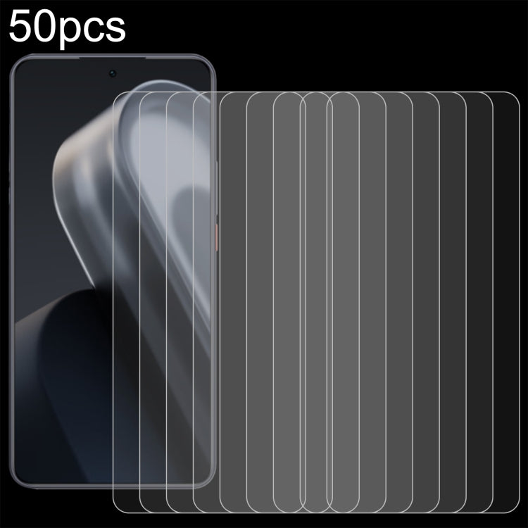 50pcs 0.26mm 9H 2.5D Tempered Glass Film, For Meizu Note 16 Pro, For Meizu Lucky 08, For Meizu Blue 20, For Meizu 21 Note, For Meizu 21 Pro, For Meizu 21, For Meizu 20 Classic