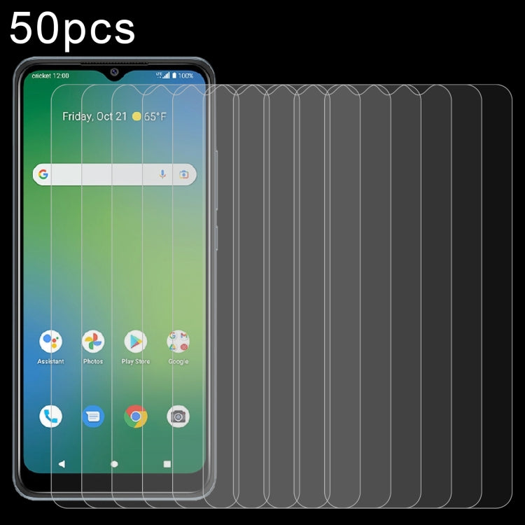 50pcs 0.26mm 9H 2.5D Tempered Glass Film, For Cricket Icon 2026, For Cricket Icon Pro 2026, For Cricket Vision Plus, For Cricket Vision 3, For Cricket Magic 2 5G, For Cricket Debut S3, For Cricket Outlast, For Cricket Debut S2, For Cricket Magic 5G