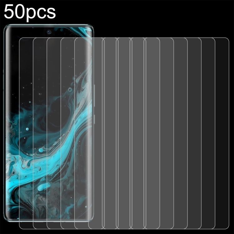 50pcs 0.26mm 9H 2.5D Tempered Glass Film