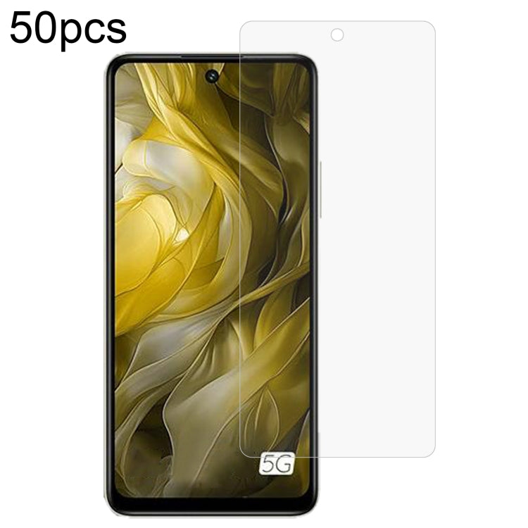 50pcs 0.26mm 9H 2.5D Tempered Glass Film