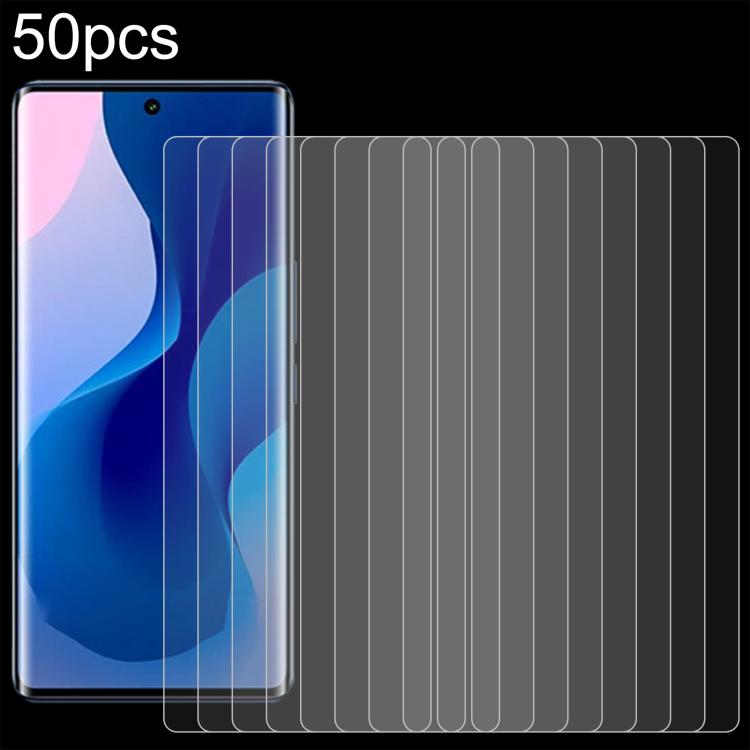 50pcs 0.26mm 9H 2.5D Tempered Glass Film