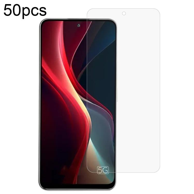 50pcs 0.26mm 9H 2.5D Tempered Glass Film