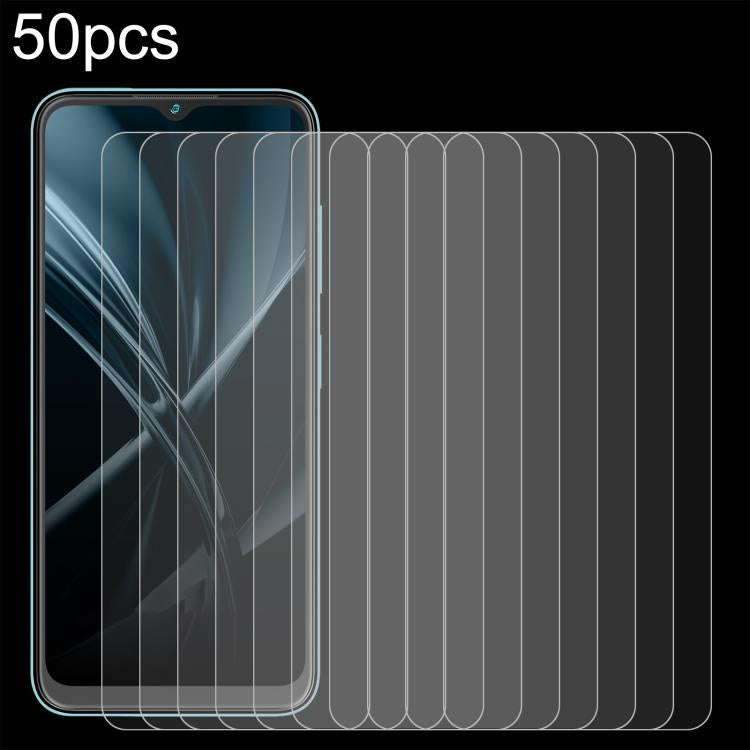 50pcs 0.26mm 9H 2.5D Tempered Glass Film