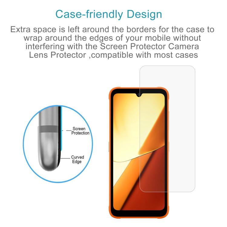 50pcs 0.26mm 9H 2.5D Tempered Glass Film, For FOSSiBOT F112 Pro, For FOSSiBOT F107 Pro, For FOSSiBOT F101 Pro, For FOSSiBOT F102, For FOSSiBOT F101
