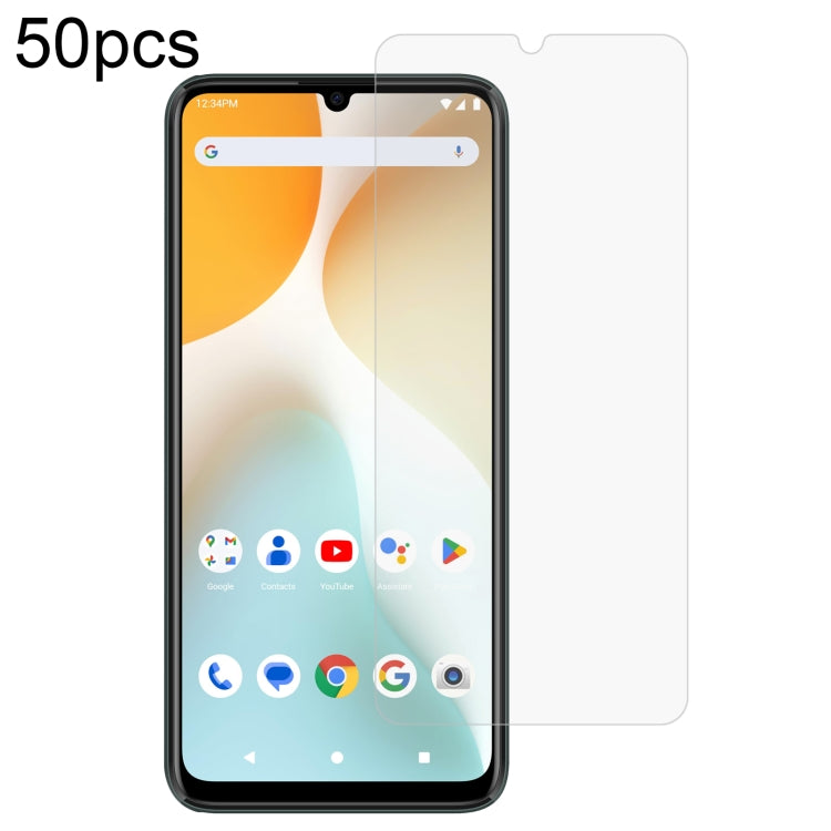 50pcs 0.26mm 9H 2.5D Tempered Glass Film, For BLU Bold K10, For BLU G54, For BLU G64, For BLU Bold K50, For BLU C9, For BLU View 5 Pro, For BLU View 5, For BLU View Speed 5G, For BLU View 4, For BLU View 1