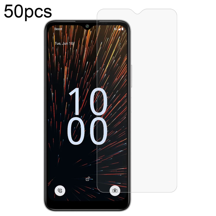 50pcs 0.26mm 9H 2.5D Tempered Glass Film, For Boost Mobile Summit 5G, For Boost Mobile Celero 3+ 5G, For Boost Mobile Celero 3 5G, For Boost Mobile Celero 5G SC, For Boost Mobile Celero 5G 2024, For Boost Mobile Celero 5G+, For Boost Mobile Celero 5G