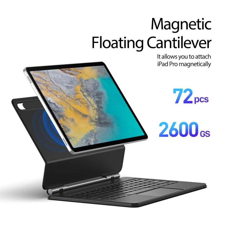 DUX DUCIS MK Series Floating Magnetic Keyboard Tablet Leather Case, For Samsung Galaxy Tab S10+ / S9+, For Samsung Galaxy Tab S9 / S8 / S7