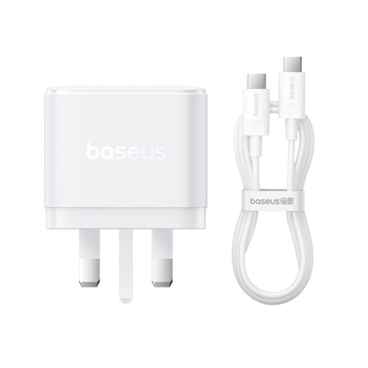 Baseus PD65W USB and 2 USB-C / Type-C Fast Charger With 1m Type-C Cable, UK Plug
