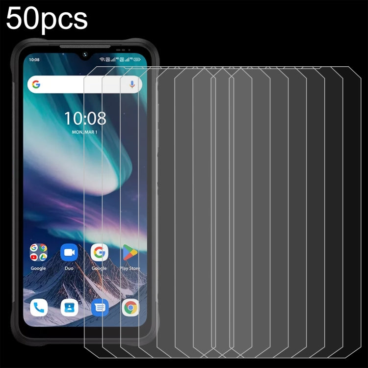 50pcs 3D 0.3mm Fine Hole High Aluminum Tempered Glass Film, For Umidigi Bison X20