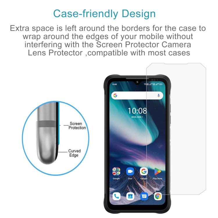 50pcs 3D 0.3mm Fine Hole High Aluminum Tempered Glass Film, For Umidigi Bison X20
