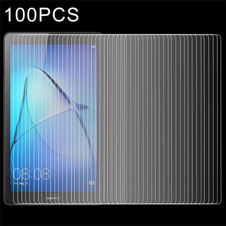 100 PCS for HUAWEI MediaPad T3 7.0 inch 0.3mm 9H Surface Hardness Full Screen Tempered Glass Screen Protector, For MediaPad T3 7.0