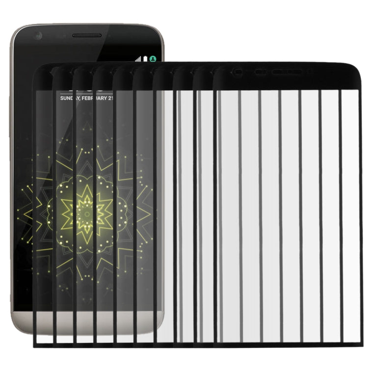 25 PCS For LG G5 0.26mm 9H Surface Hardness 3D Curved Explosion-proof Colorized Silk-screen Tempered Glass Full Screen Film, For LG G5