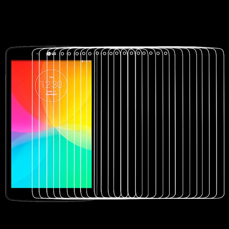 100 PCS 0.4mm 9H+ Surface Hardness 2.5D Explosion-proof Tempered Glass Film for LG G Tablet 7.0 / V400, For G Tablet 7.0(100 PCS )