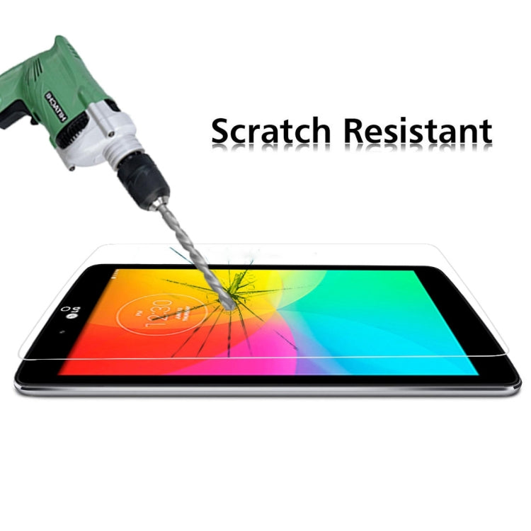 100 PCS 0.4mm 9H+ Surface Hardness 2.5D Explosion-proof Tempered Glass Film for LG G Tablet 7.0 / V400, For G Tablet 7.0(100 PCS )