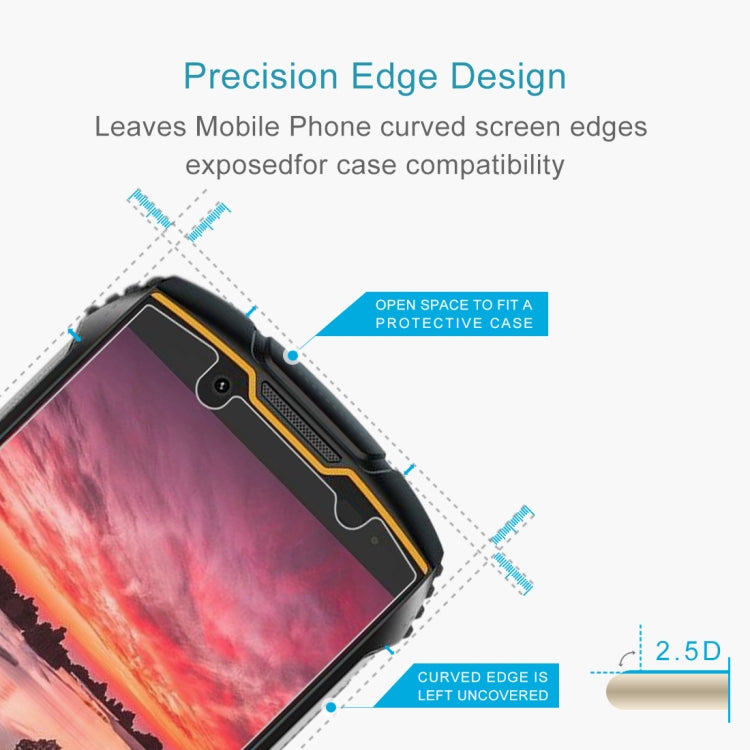 50 PCS 0.26mm 9H Surface Hardness 2.5D Explosion-proof Tempered Glass Non-full Screen Film, For Cubot KingKong Mini 2 (50 PCS), For Cubot KingKong Mini (50 PCS), For Blackview BV6600 (50 PCS), For Oukitel WP10, For Cubot C20 (50 PCS)