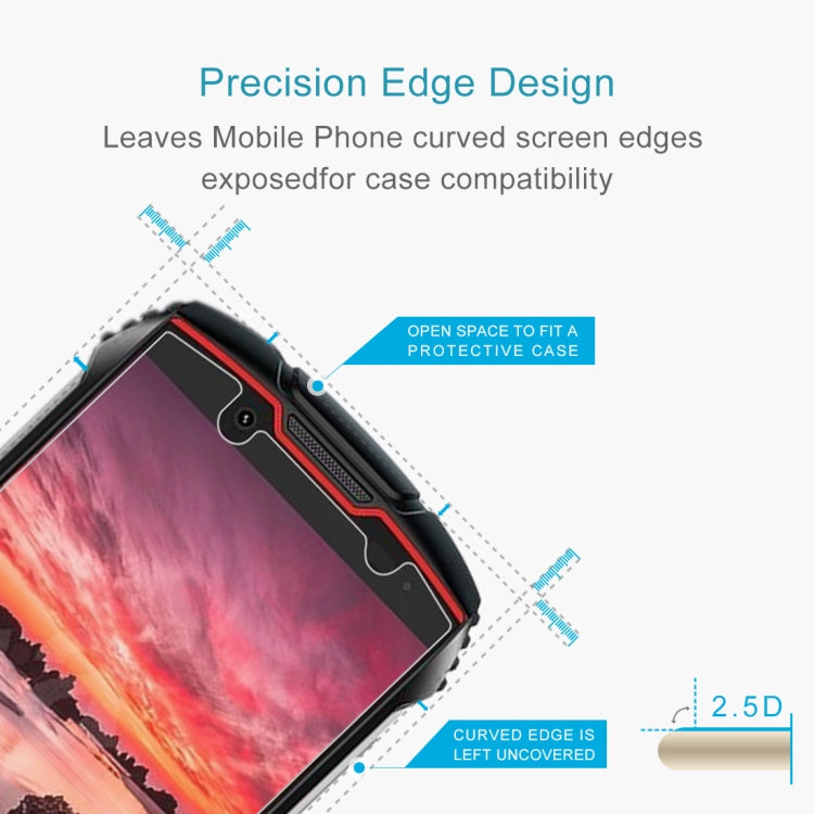 50 PCS 0.26mm 9H Surface Hardness 2.5D Explosion-proof Tempered Glass Non-full Screen Film, For Cubot KingKong Mini (50 PCS), For Blackview BV6600 (50 PCS), For Oukitel WP10, For Cubot C20 (50 PCS)