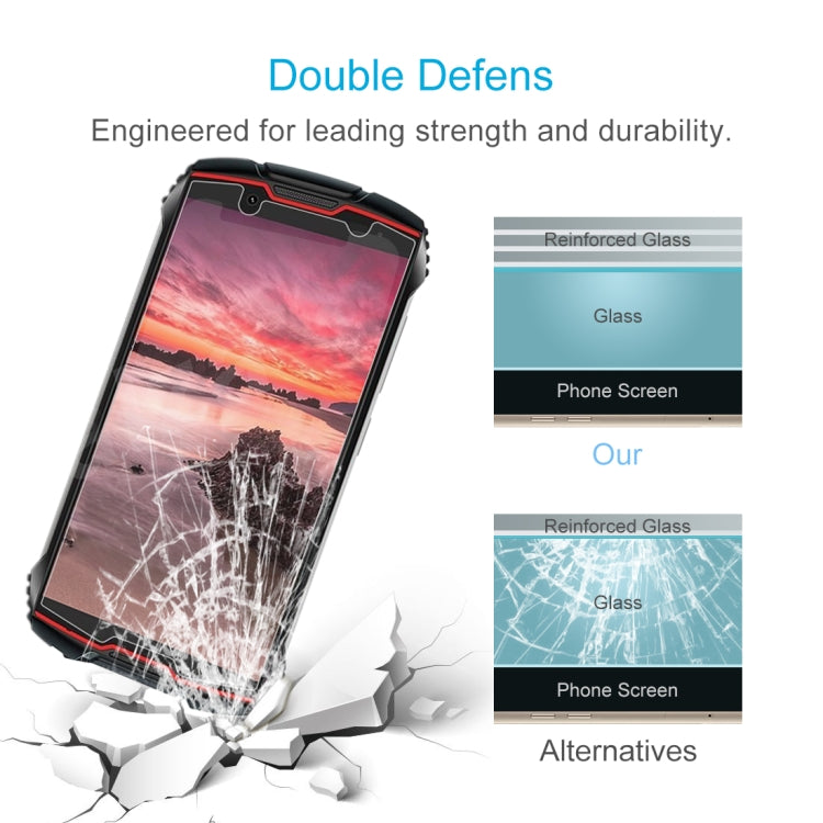 50 PCS 0.26mm 9H Surface Hardness 2.5D Explosion-proof Tempered Glass Non-full Screen Film, For Cubot KingKong Mini (50 PCS), For Oukitel WP10, For Blackview BV6600 (50 PCS), For Cubot C20 (50 PCS)
