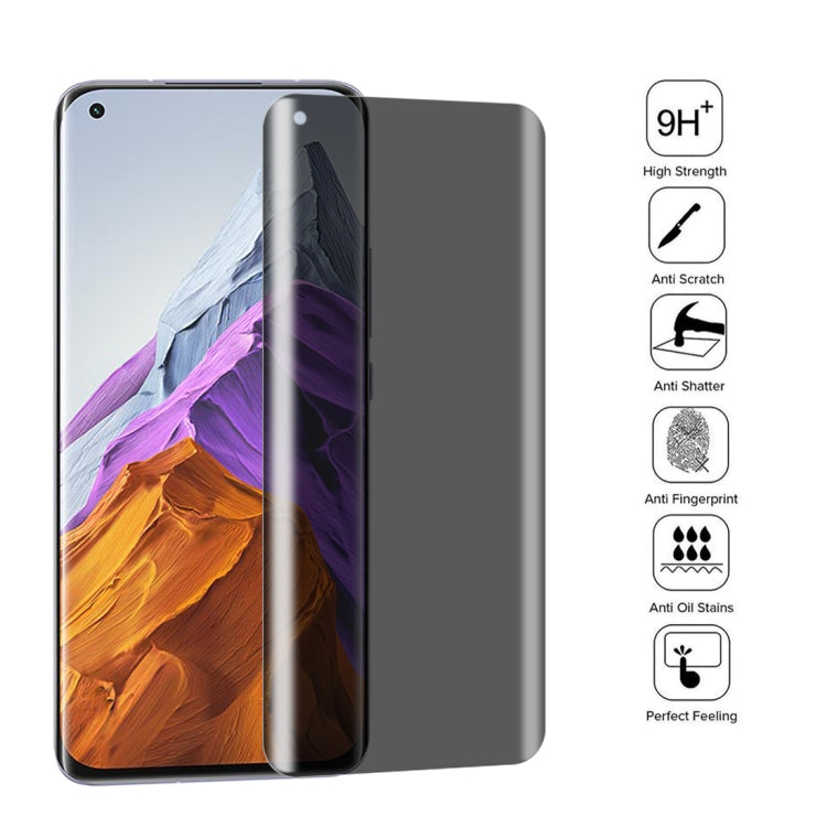 For OnePlus 9 Pro No Fingerprint Unlock 25pcs 0.3mm 9H Surface Hardness 3D Curved Surface Privacy Glass Film, For Xiaomi Mi 11 (25 PCS), For vivo X50 Pro (25 PCS), For OPPO Reno5 Pro 5G (25 PCS), For OnePlus 8 Pro (25 PCS), For Meizu 18 / 18s (25 PCS) ...