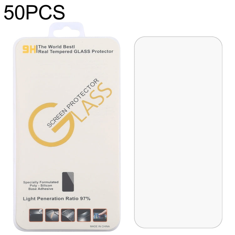 50 PCS 0.26mm 9H 2.5D Tempered Glass Film, For AGM X5 (50 PCS), For Nokia C01 Plus (50 PCS), For Nokia XR20 (50 PCS), For Blackview BL5000 Dual (50 PCS), For CAT S42 H+ (50 PCS), For Cubot Max 3 (50 PCS), For Doogee V10 5G (50 PCS)